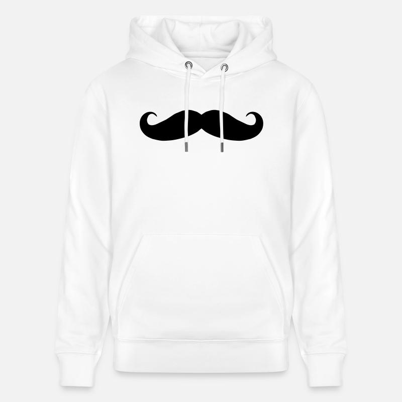 Mustache - Sweat à capuche bio CRUISER Stanley/Stella Unisexe - blanc