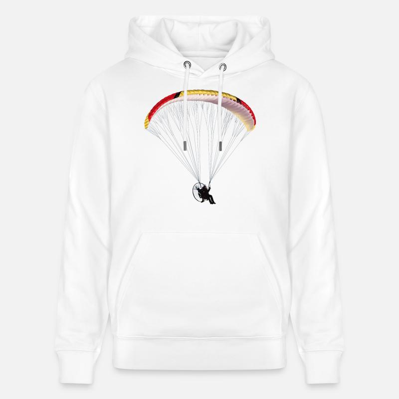 Paramotor - Sweat à capuche bio CRUISER Stanley/Stella Unisexe - blanc