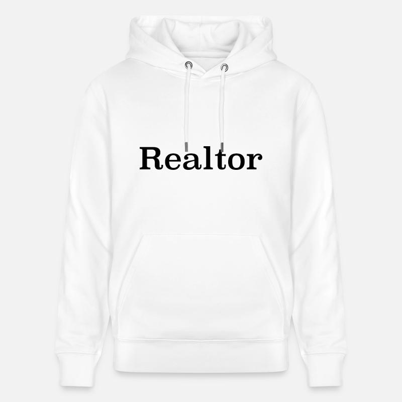 Agent immobilier - realtor - Sweat à capuche bio CRUISER Stanley/Stella Unisexe - blanc