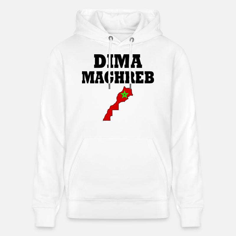 Dima maghreb - Sweat à capuche bio CRUISER Stanley/Stella Unisexe - blanc