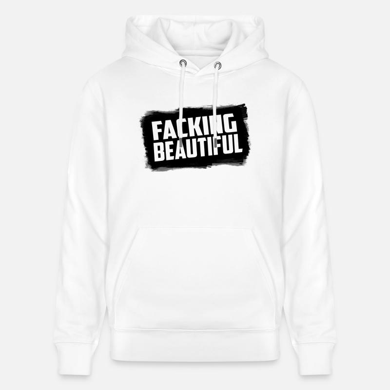 Facking Belle - Sweat à capuche bio CRUISER Stanley/Stella Unisexe - blanc