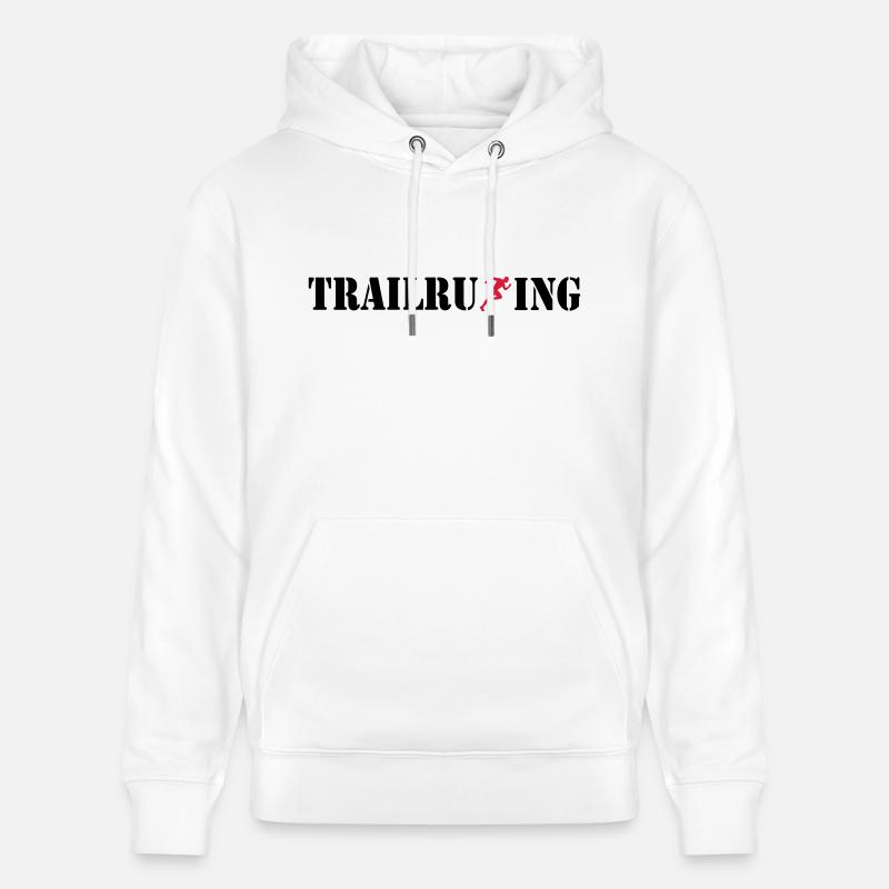 TRAIL RUNNING - Sweat à capuche bio CRUISER Stanley/Stella Unisexe - blanc