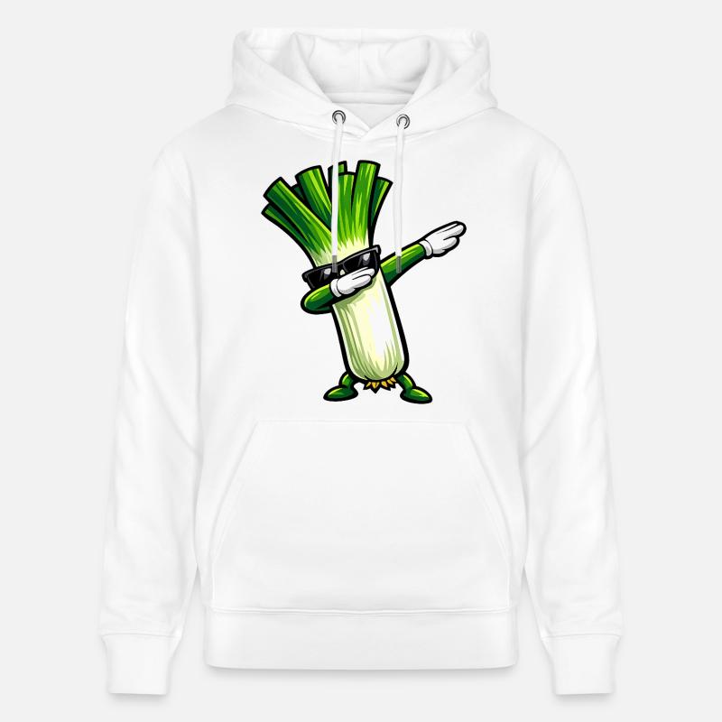 Tamponner les poireaux - Sweat à capuche bio CRUISER Stanley/Stella Unisexe - blanc