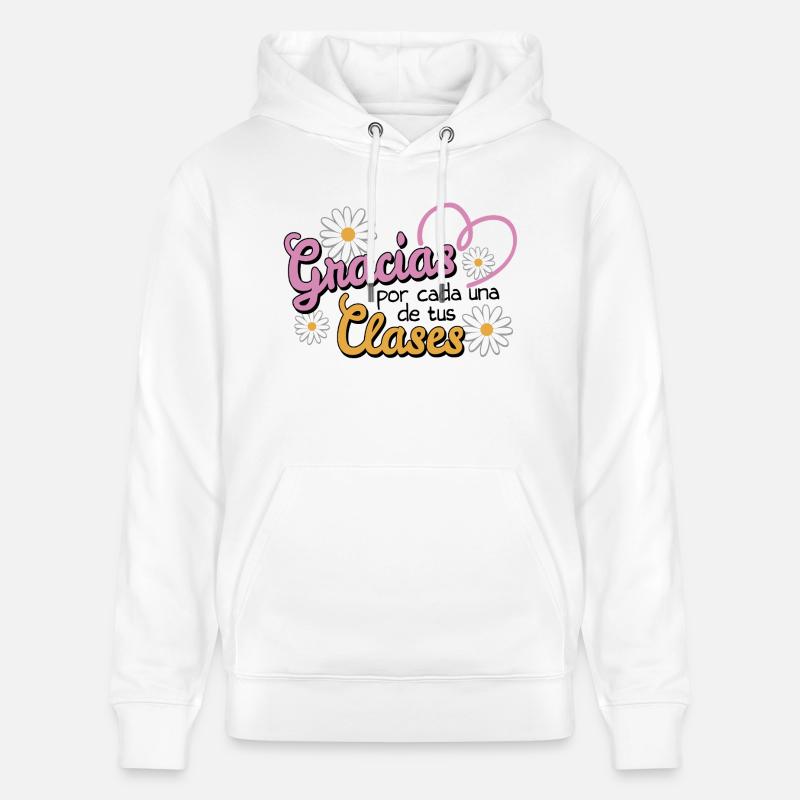 Merci pour vos cours - Sweat à capuche bio CRUISER Stanley/Stella Unisexe - blanc