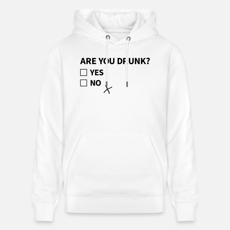 are you drunk - Sweat à capuche bio CRUISER Stanley/Stella Unisexe - blanc