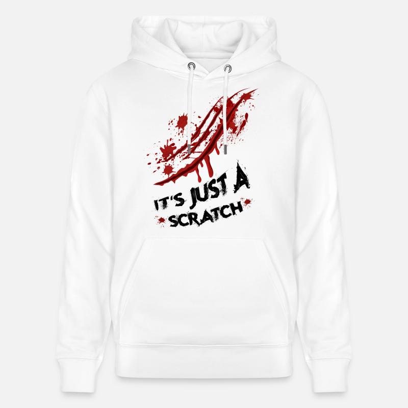 Just a scratch - Stanley/Stella CRUISER Unisex Organic Hoodie - white