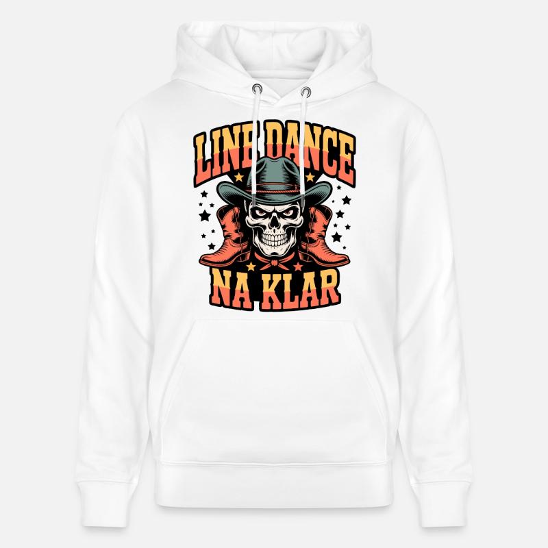 Rodéo de la danse en ligne - Sweat à capuche bio CRUISER Stanley/Stella Unisexe - blanc