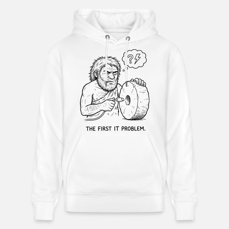 Le premier problème informatique - Sweat à capuche bio CRUISER Stanley/Stella Unisexe - blanc