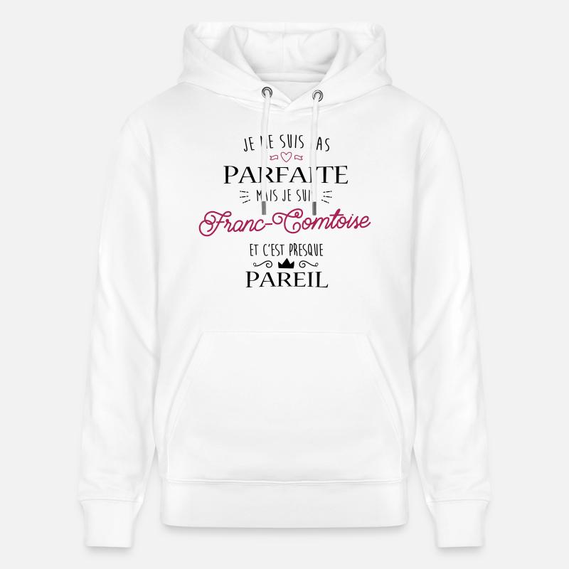 Franc Comtoise - Sweat à capuche bio CRUISER Stanley/Stella Unisexe - blanc