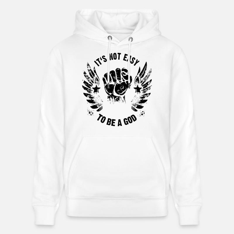 To be a God wings - Sweat à capuche bio CRUISER Stanley/Stella Unisexe - blanc