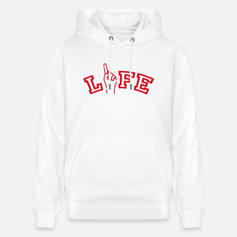 ONE LIFE - Sweat à capuche bio CRUISER Stanley/Stella Unisexe - blanc