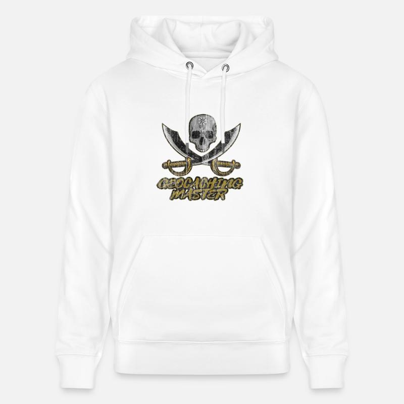 Geocaching - Sweat à capuche bio CRUISER Stanley/Stella Unisexe - blanc