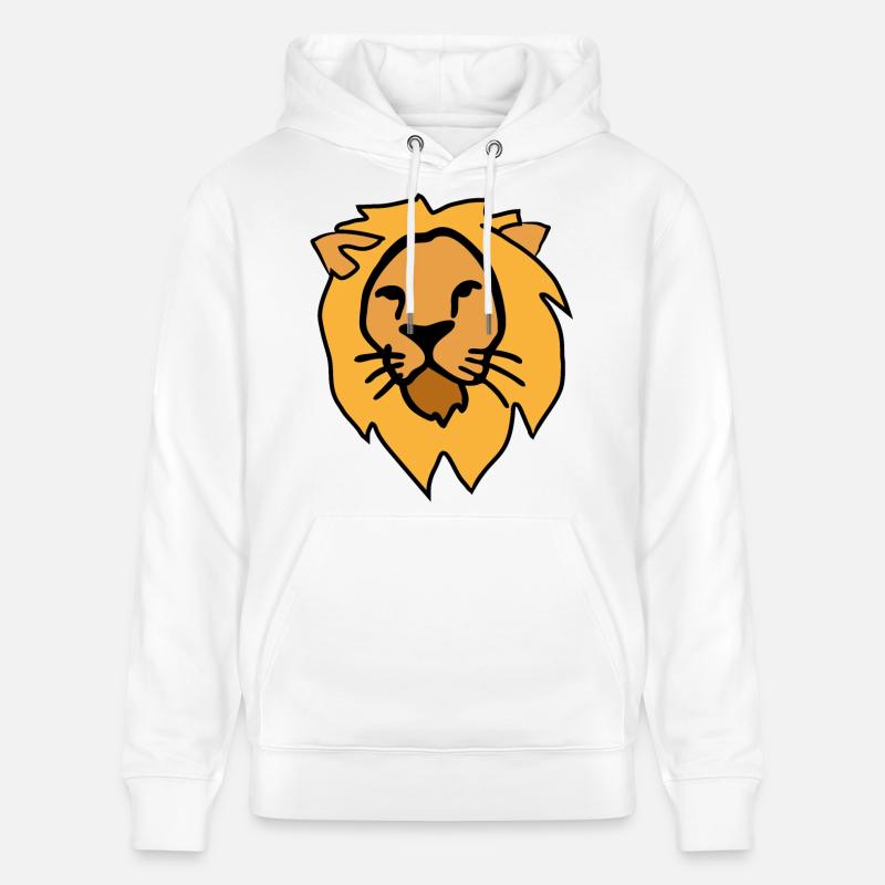 Force et majesté – Lion - Sweat à capuche bio CRUISER Stanley/Stella Unisexe - blanc
