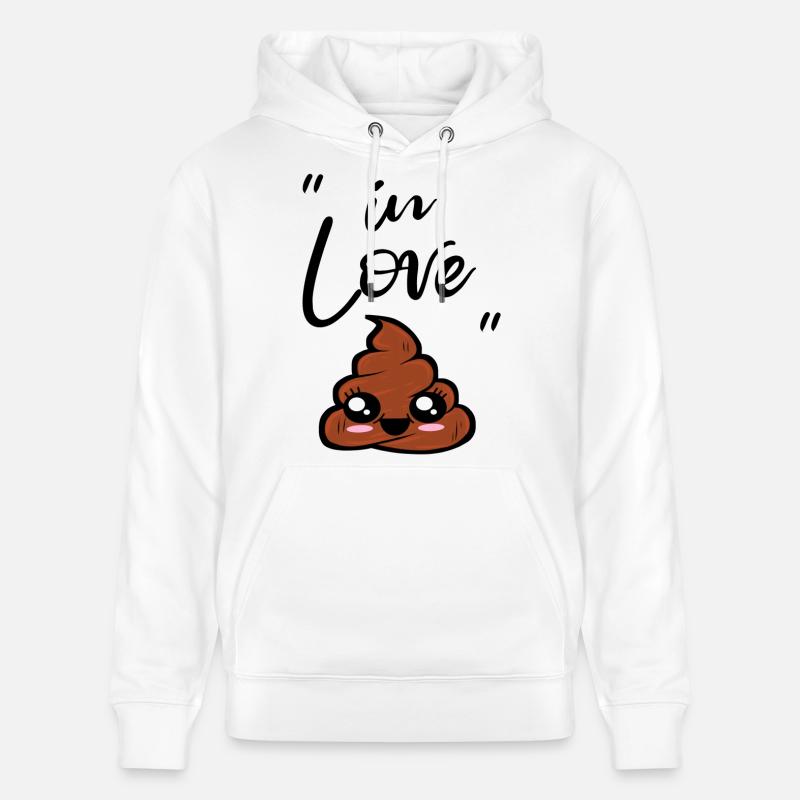 caca kawaii - Sweat à capuche bio CRUISER Stanley/Stella Unisexe - blanc