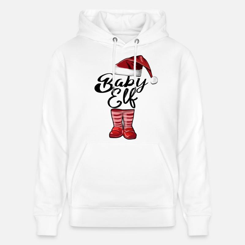 Bébé Elfe – Douce Conception de Noël - Sweat à capuche bio CRUISER Stanley/Stella Unisexe - blanc