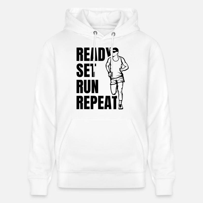Citation de coureur - Sweat à capuche bio CRUISER Stanley/Stella Unisexe - blanc