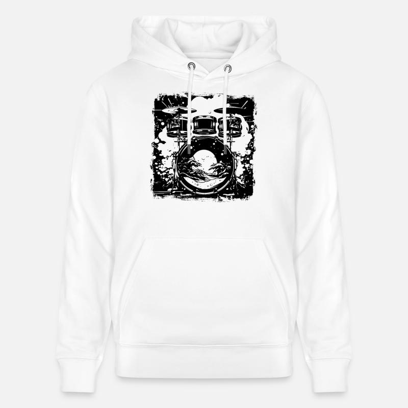 Dessin de piège - Sweat à capuche bio CRUISER Stanley/Stella Unisexe - blanc