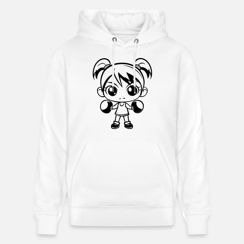 Boxe Filles - Sweat à capuche bio CRUISER Stanley/Stella Unisexe - blanc