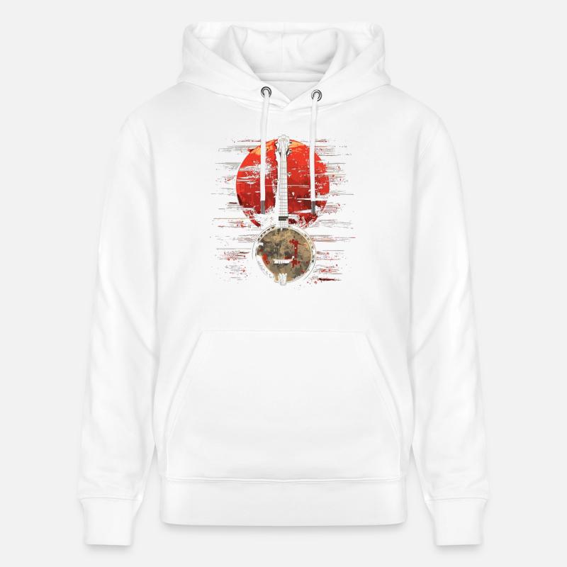 Banjo Synthwave - Sweat à capuche bio CRUISER Stanley/Stella Unisexe - blanc