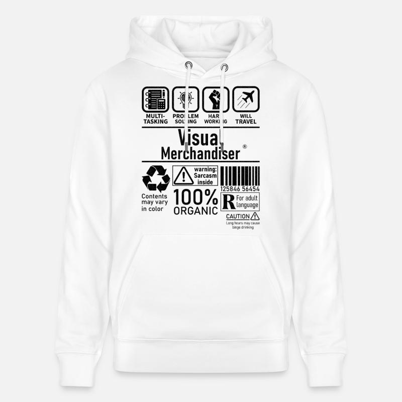 Visual Merchandiser multi tasking problem solving - Stanley/Stella Unisex Bio-Hoodie CRUISER  - Weiß