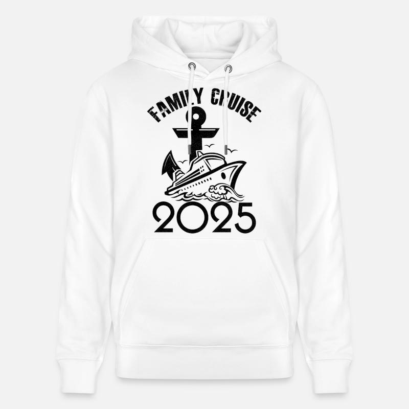 Familienkreuzfahrt 2025 - Stanley/Stella Unisex Bio-Hoodie CRUISER  - Weiß