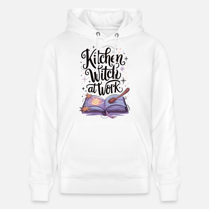 Küchenhexe bei der Arbeit - Stanley/Stella Unisex Bio-Hoodie CRUISER  - Weiß