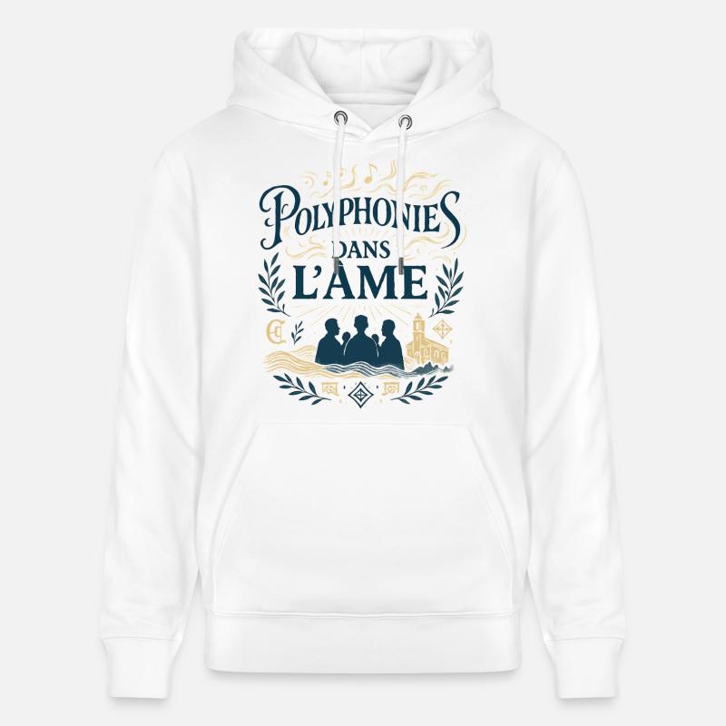 Polyphonies dans l'âme - Sweat à capuche bio CRUISER Stanley/Stella Unisexe - blanc