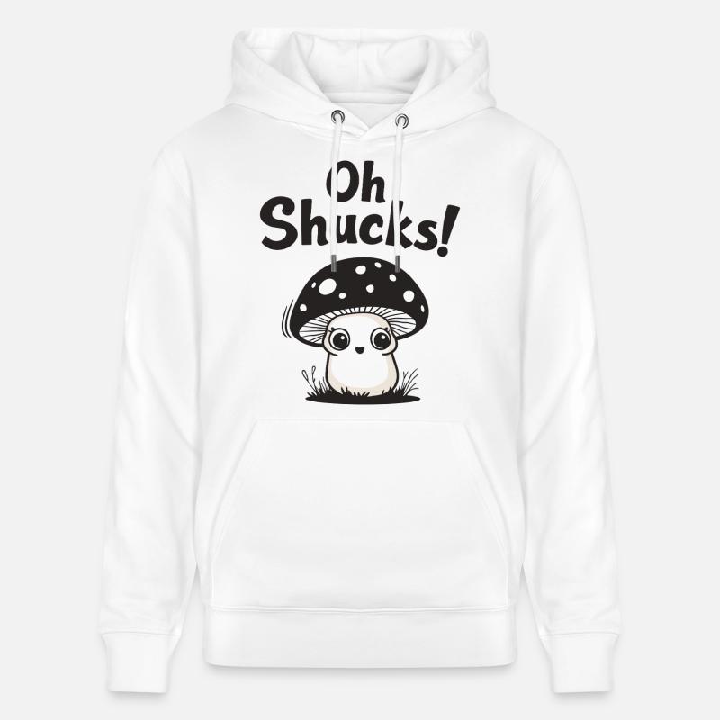 Oh ! Champignon doux - Sweat à capuche bio CRUISER Stanley/Stella Unisexe - blanc