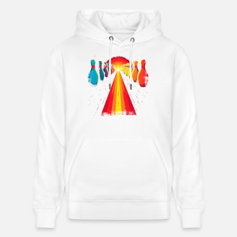 Conception de bowling - Sweat à capuche bio CRUISER Stanley/Stella Unisexe - blanc