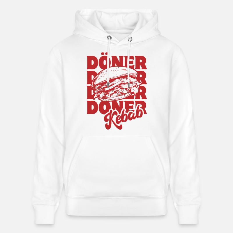 Döner Kebab - Restauration rapide - Spruch - Sweat à capuche bio CRUISER Stanley/Stella Unisexe - blanc