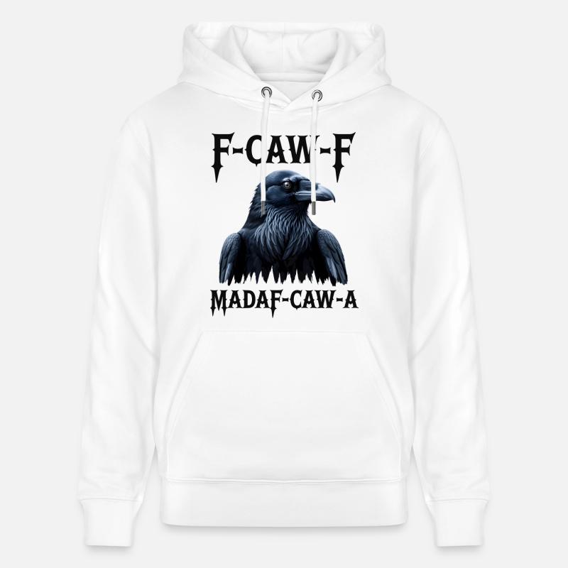 F-Caw Mada-Caw-A Raben-Design - Stanley/Stella Unisex Bio-Hoodie CRUISER  - Weiß
