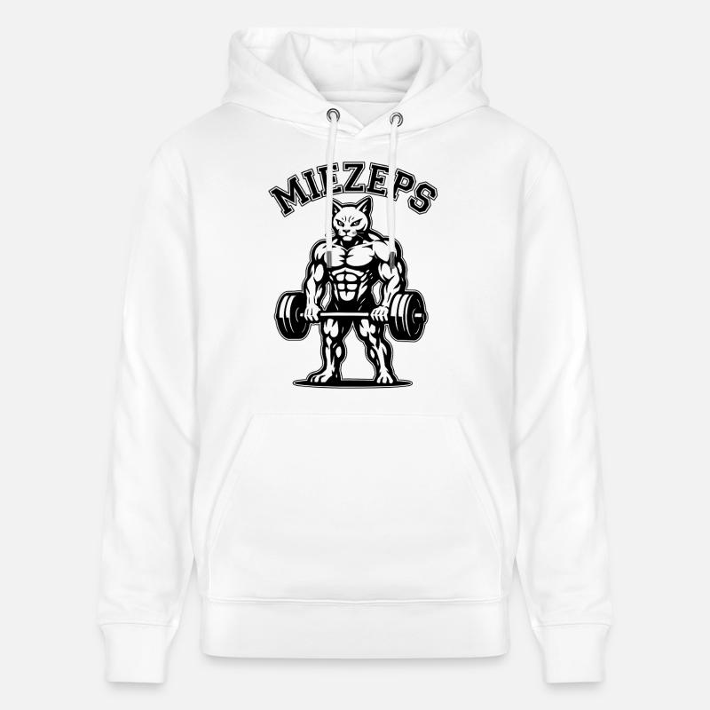Kitty - Muscles endoloris - Chat - Dire - Sweat à capuche bio CRUISER Stanley/Stella Unisexe - blanc