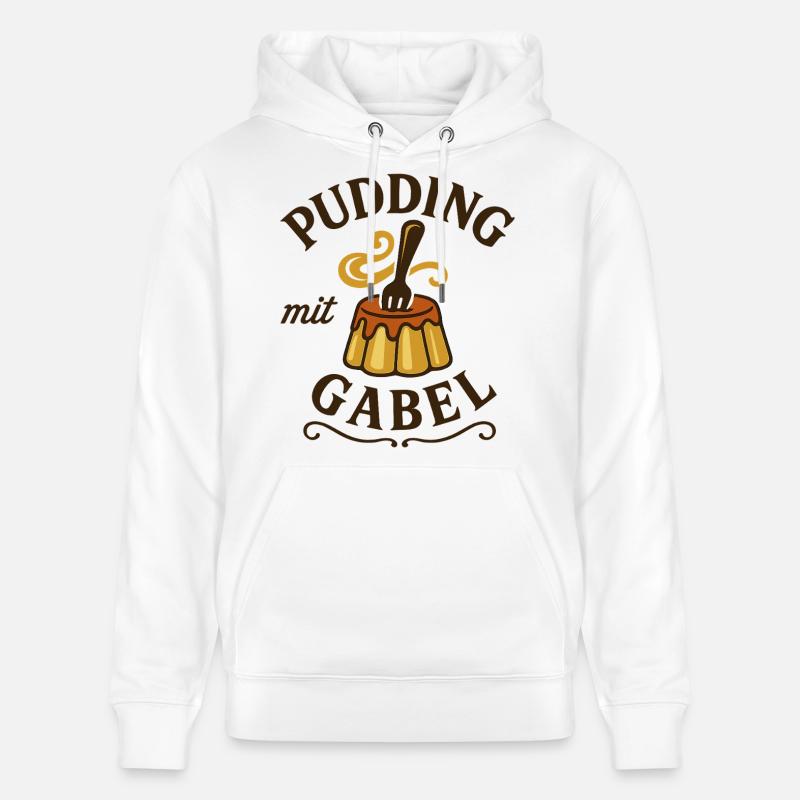 Pudding à la fourchette - Sweat à capuche bio CRUISER Stanley/Stella Unisexe - blanc