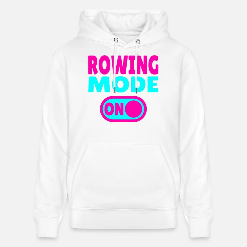 Mode aviron activé - Sweat à capuche bio CRUISER Stanley/Stella Unisexe - blanc