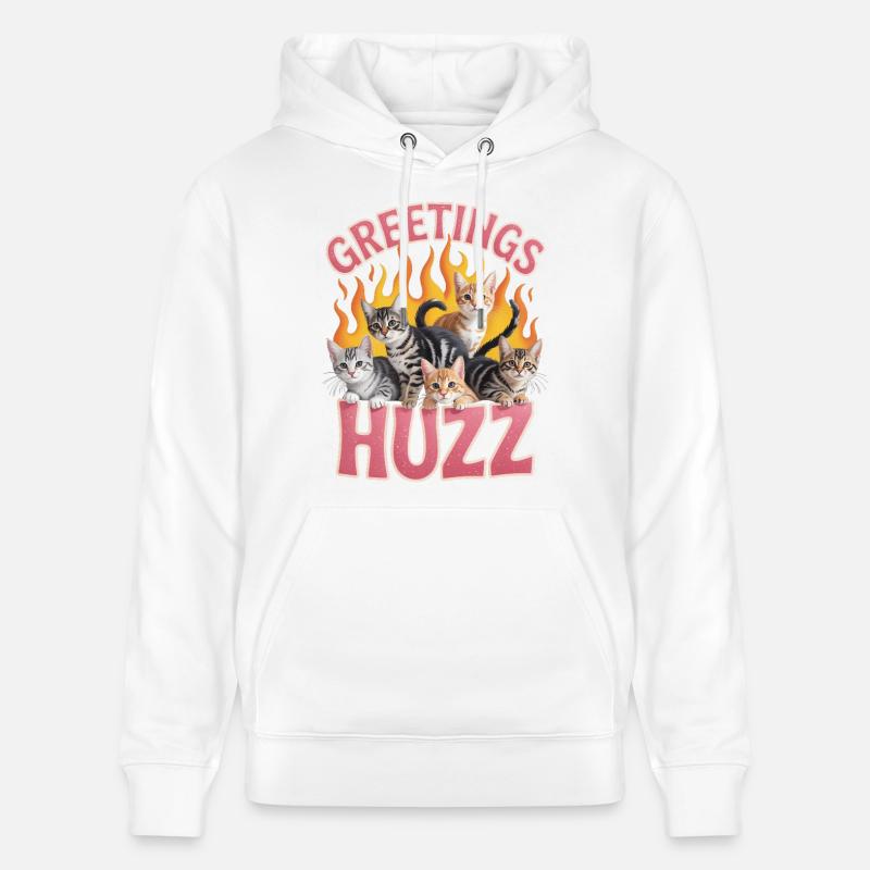 Salutations Huzz Bootleg inportable - Sweat à capuche bio CRUISER Stanley/Stella Unisexe - blanc