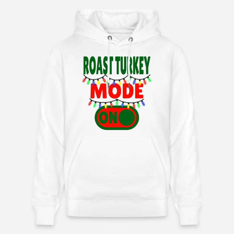 Mode dinde rôtie activé - Sweat à capuche bio CRUISER Stanley/Stella Unisexe - blanc