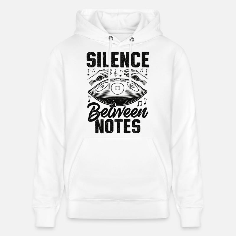 Silence entre les notes - Sweat à capuche bio CRUISER Stanley/Stella Unisexe - blanc