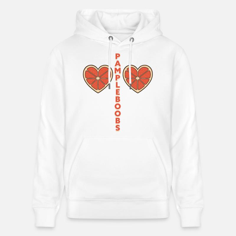 Pampleboobs – Spaßiges Design mit Grapefruit - Stanley/Stella Unisex Bio-Hoodie CRUISER  - Weiß