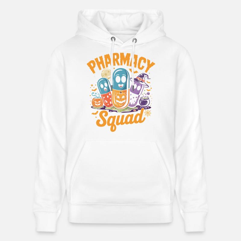 Pilules d’Halloween de l’équipe des pharmacies - Sweat à capuche bio CRUISER Stanley/Stella Unisexe - blanc