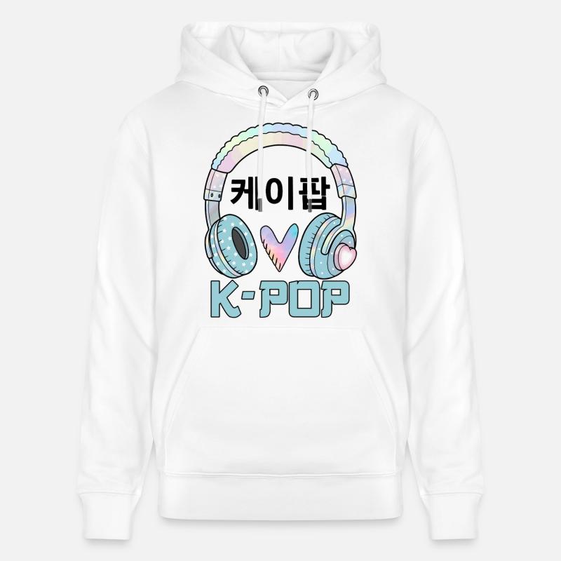 K Pop 케이팝 - Sweat à capuche bio CRUISER Stanley/Stella Unisexe - blanc