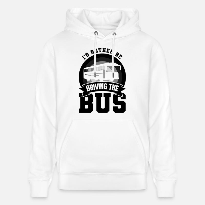 Blague sur le chauffeur de bus - Sweat à capuche bio CRUISER Stanley/Stella Unisexe - blanc