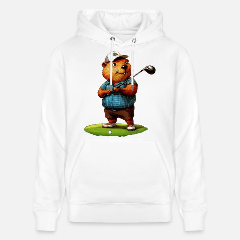 Beaver Golf - Sweat à capuche bio CRUISER Stanley/Stella Unisexe - blanc