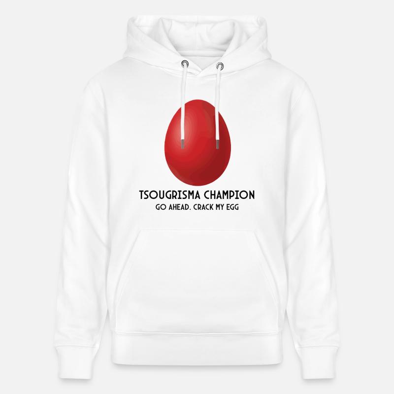 Champion grec de Tsougrisma de Pâques - Sweat à capuche bio CRUISER Stanley/Stella Unisexe - blanc