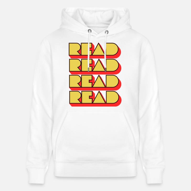 Read Design - Look rétro - Sweat à capuche bio CRUISER Stanley/Stella Unisexe - blanc