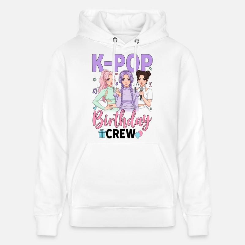 Équipe de fête d’anniversaire K Pop - Sweat à capuche bio CRUISER Stanley/Stella Unisexe - blanc