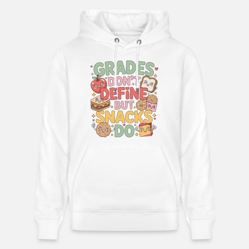 Elementary Teacher Grades Don't Define Education - Stanley/Stella Unisex Bio-Hoodie CRUISER  - Weiß