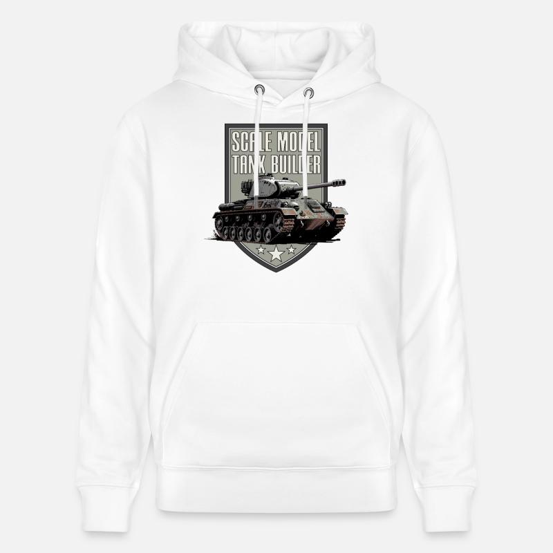 Constructeur de chars miniatures à l’échelle - Sweat à capuche bio CRUISER Stanley/Stella Unisexe - blanc