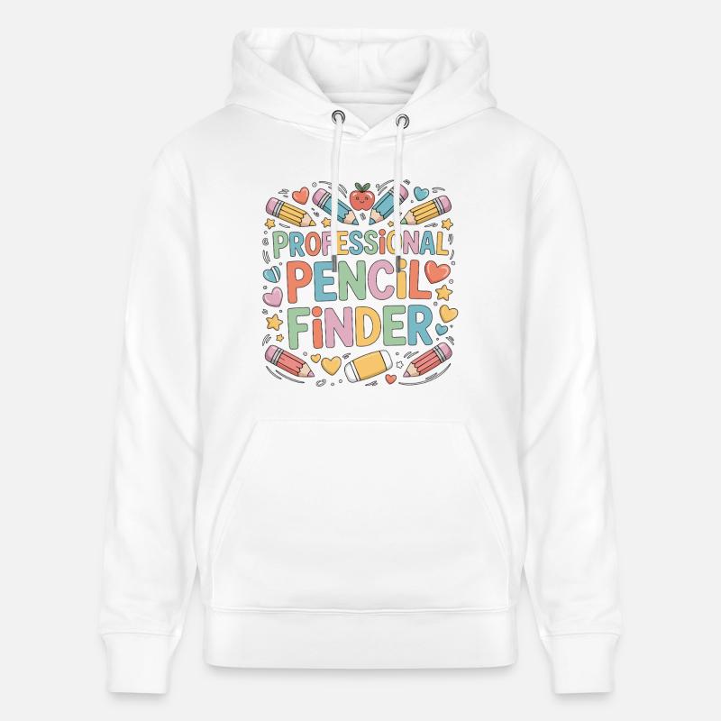 Enseignant professionnel du crayon en primaire - Sweat à capuche bio CRUISER Stanley/Stella Unisexe - blanc