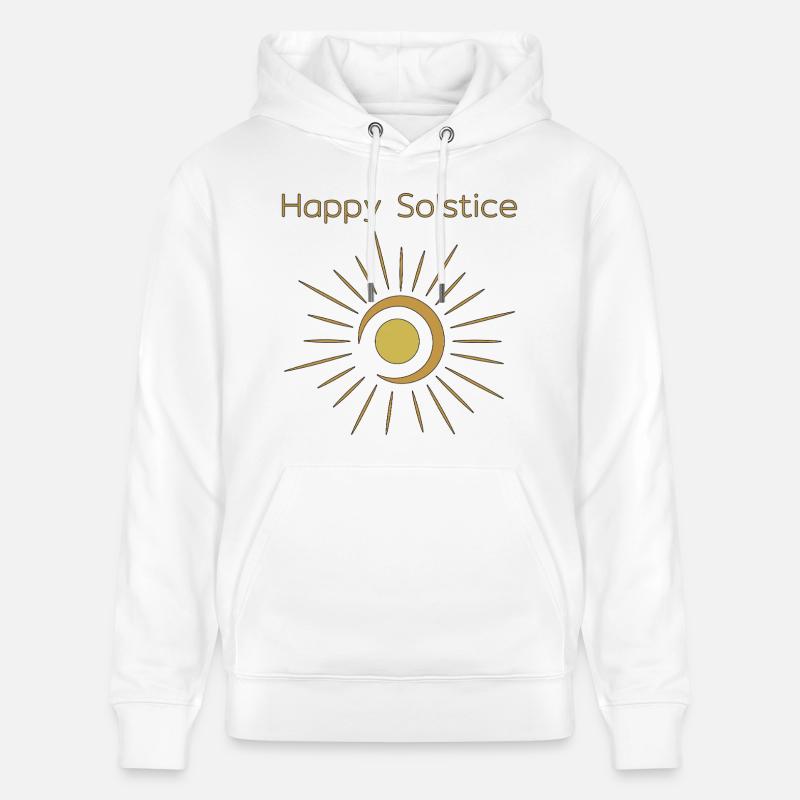 Litha Pagan Solstice d’été Midsommar - Sweat à capuche bio CRUISER Stanley/Stella Unisexe - blanc