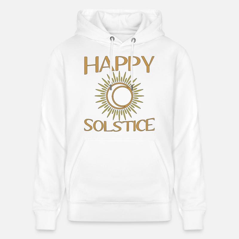 Litha Pagan Solstice d’été Midsommar - Sweat à capuche bio CRUISER Stanley/Stella Unisexe - blanc